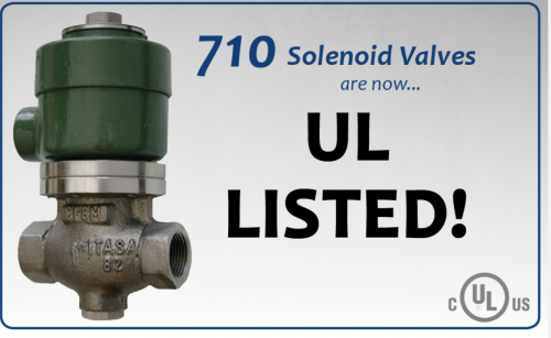 UL listing for solenoid valves